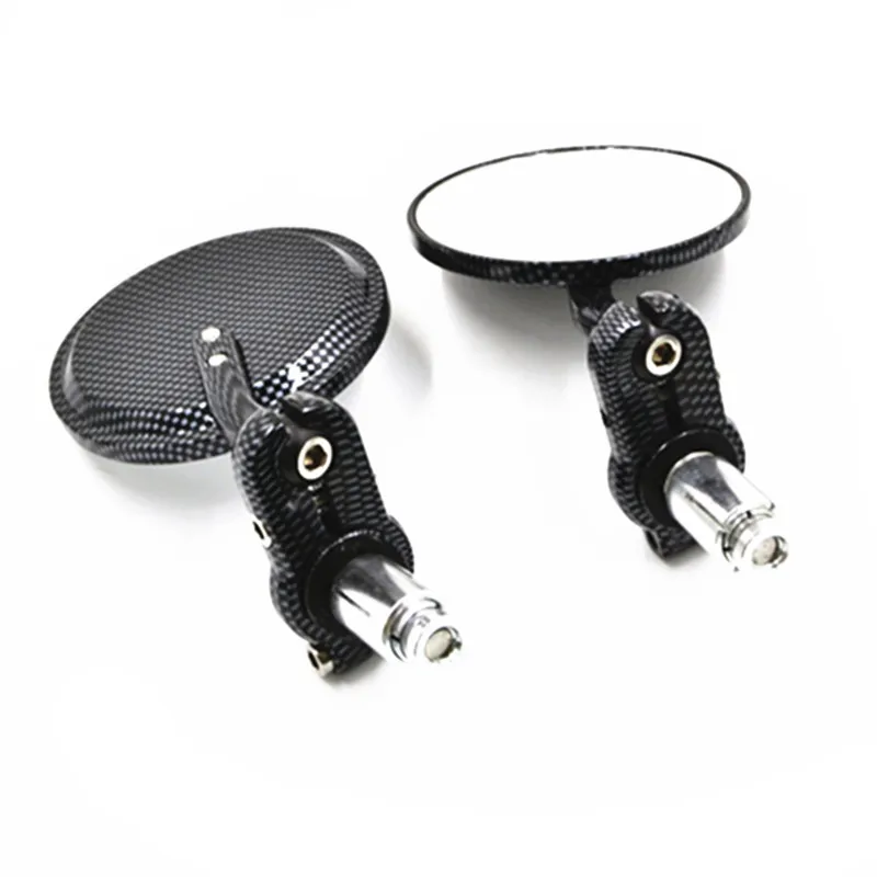 

2x 3" Round 7/8" 22mm Handle Bar End Rearview Mirrors For Harley Honda Yamaha Kawasaki KTN Dual Sport bike Cruiser Bobber