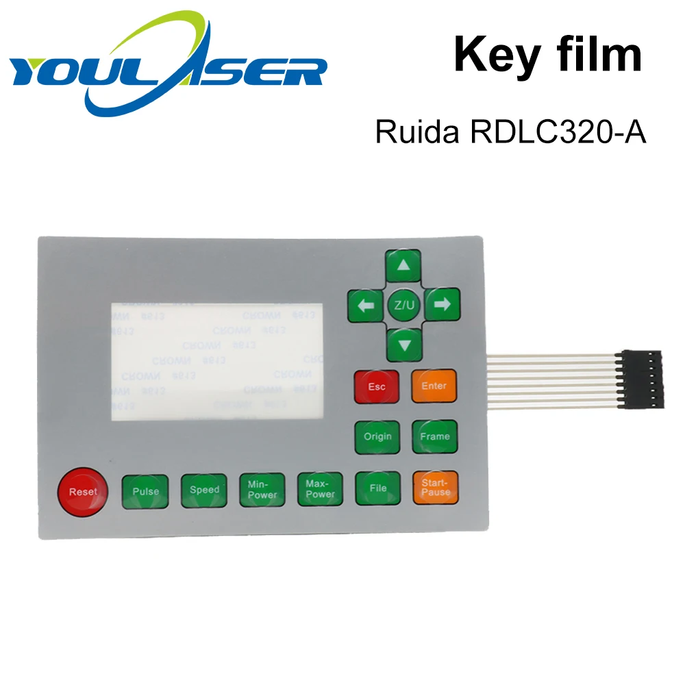 Ruida interruptor de membrana para RDLC320-A RDC6332G RDC6332M RDC6442S RDC6442G clave película para teclado máscara