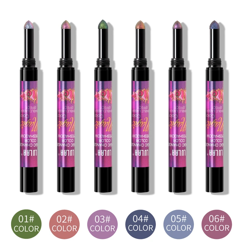 

Waterproof Single Head Gradient Eyeshadows Long Lasting Eyeshadow Palette Luminous Shimmer Make up Pallete Cosmetics 6 Colors