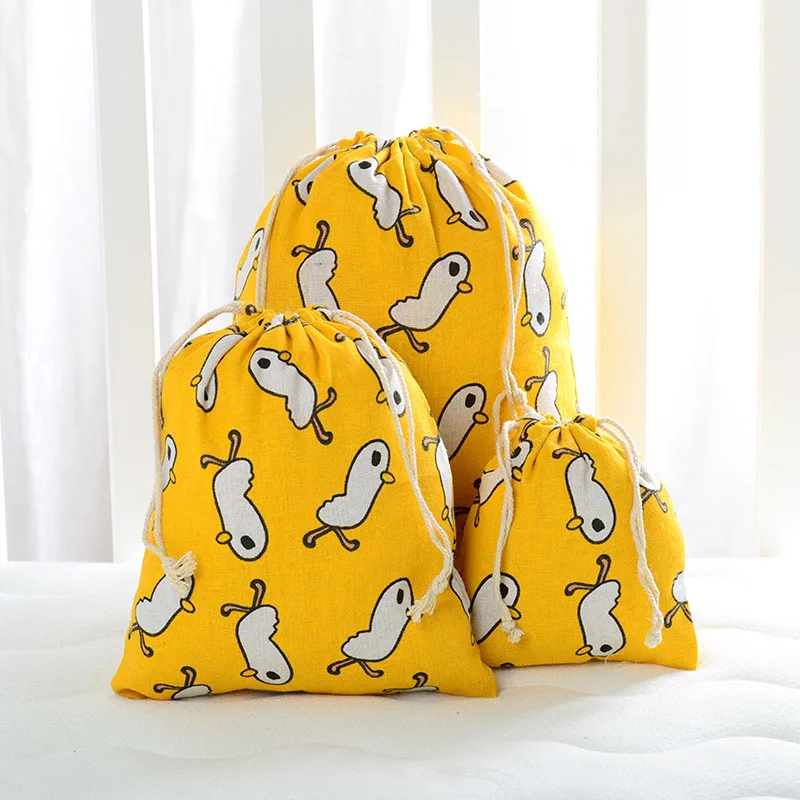 1 шт кактус лама альпака хлопковые на шнурке для хранения из хлопко льняной ткани