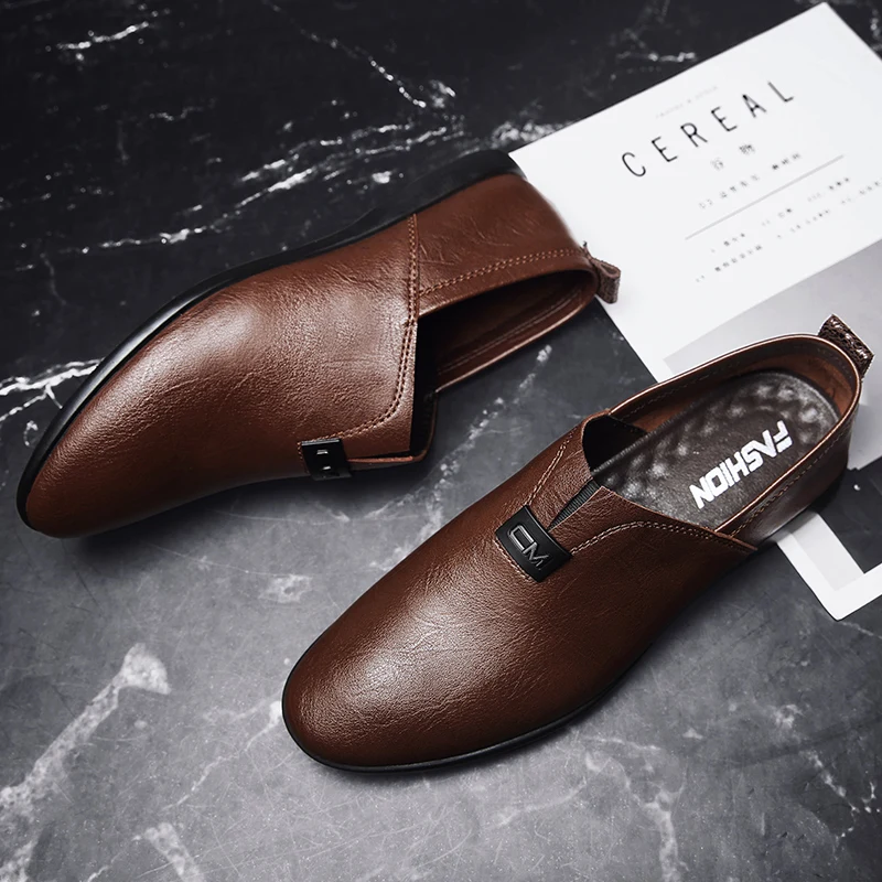 2022 мужские черные модельные лоферы Роскошная деловая обувь без шнуровки