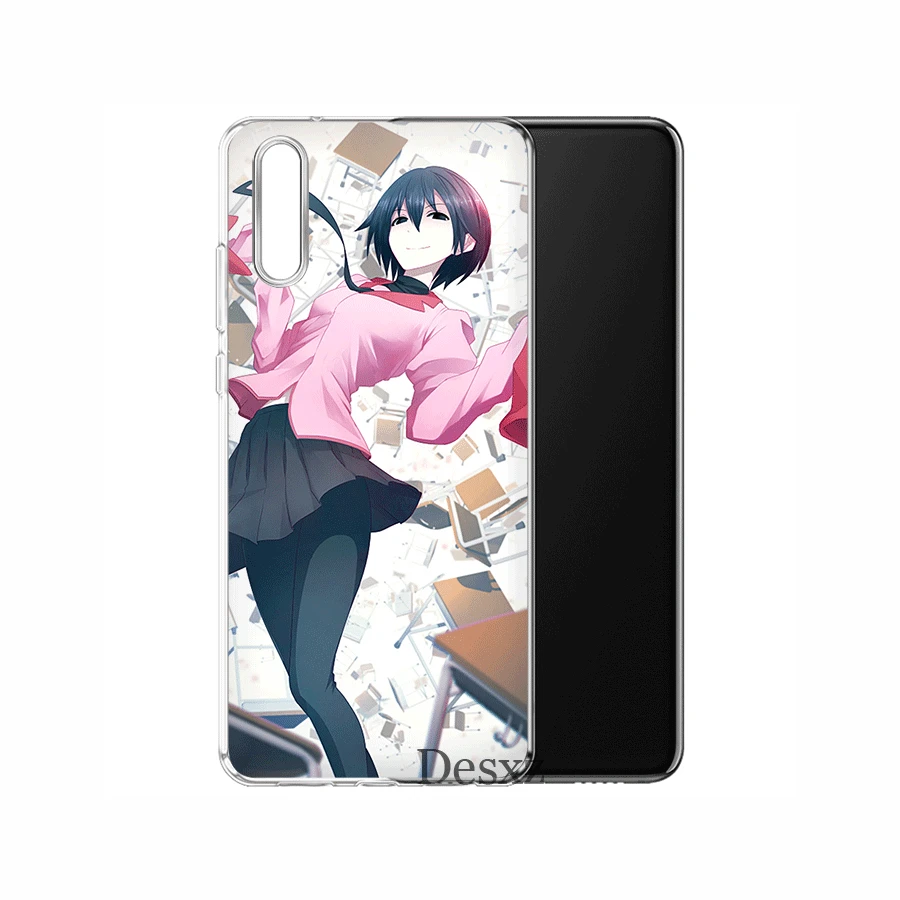 Мобильный телефон чехол TPU для Huawei Honor 7A 7C 7X 6A 8 8X 8C 9 9X View 20 Note 10 Lite Oshino Ougi Monogatari