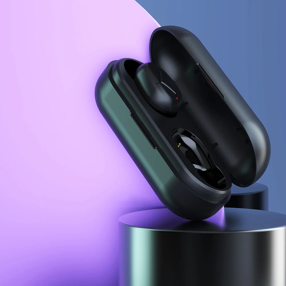 

Wireless Sports Earbuds Waterproof Headphones In-ear Headphones (Black)