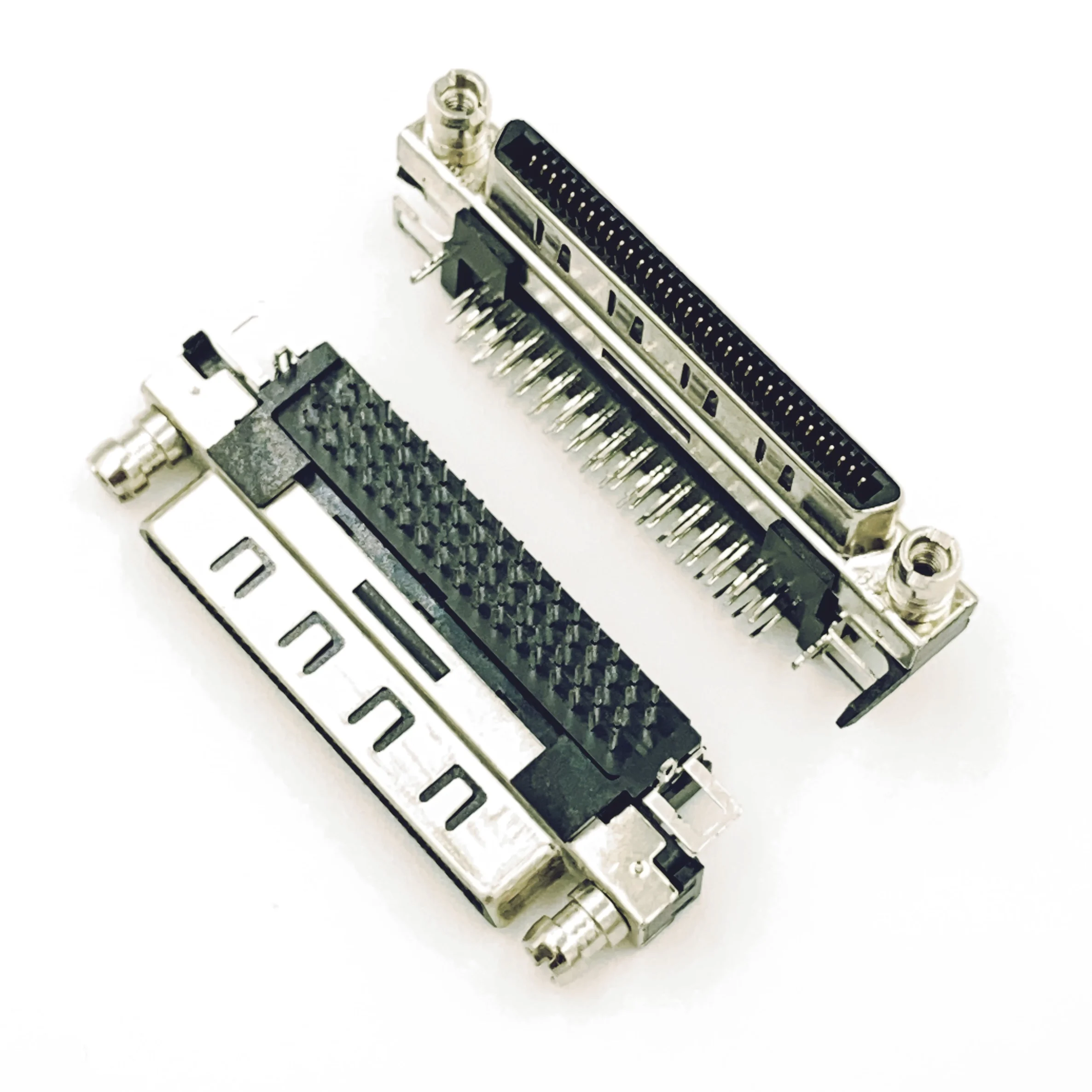 SCSI VHDCI68 VHDCI 68P V68 V.68 однослойный Женский адаптер 90 штекер градусов в гнездовой