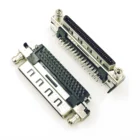 SCSI VHDCI68 VHDCI 68P V68 V.68 однослойный Женский адаптер 90 штекер 90 градусов в VHDCI 68P гнездовой разъем
