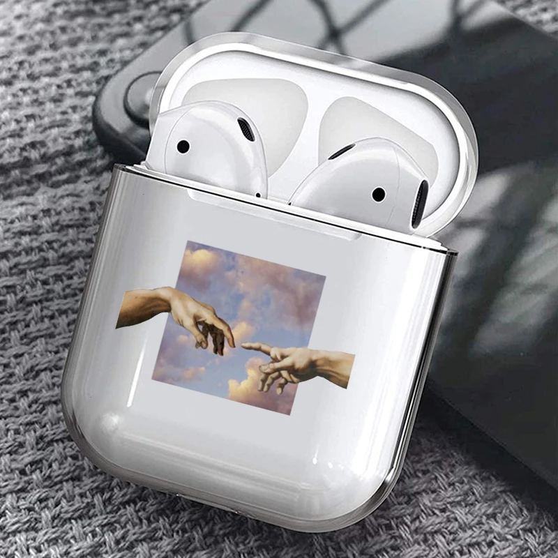 

Clear Case For Airpods Art Transparent Case For AirPods 1/2 Pro Case Hard PC Protective Cover Wireless Earphone Case