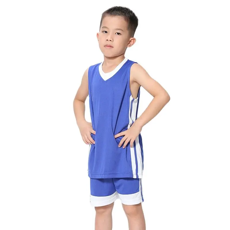 Новое поступление детский баскетбольный комплект из джерси и майки для