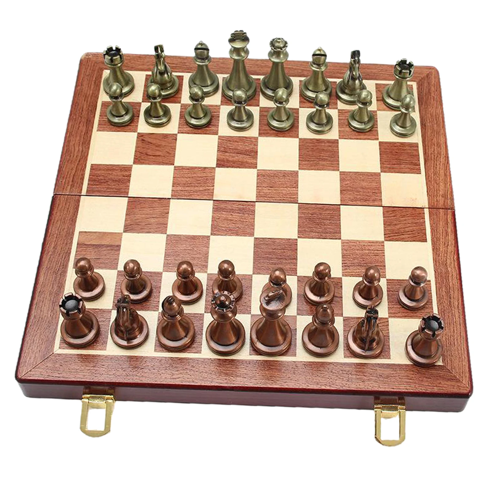 

15" Wooden Chess Set Magnetic Universal Standard Board Game for Adults, Kids
