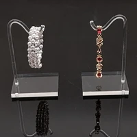 clear acrylic hook shaped bangle bracelet pendants chain jewellery holder display hand jewelry organizer bracelet hanger stand