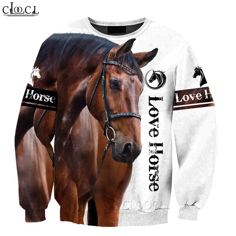 

HX Fashion Men Women Newest Popular Animal Horse 3D Printed Harajuku Sweatshirt Casual Streetwear Tracksuit Tops Drop Shipping