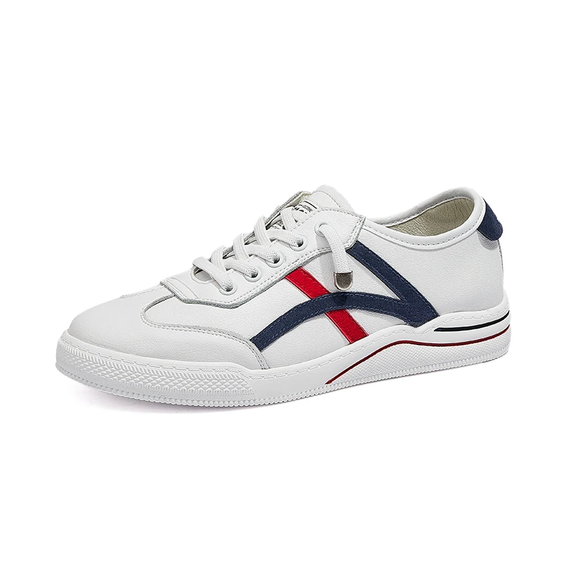 

2021 Women Flats shoes Casual Slip On Sneakers White Breathable Tennis Sport Sneakers Genuine Leather LightWeight Walking Shoes