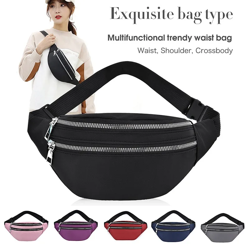 

Поясная сумка Fanny Pack, женская модная повседневная сумка на пояс унисекс, спортивная сумка для фитнеса, дорожные нагрудные сумки