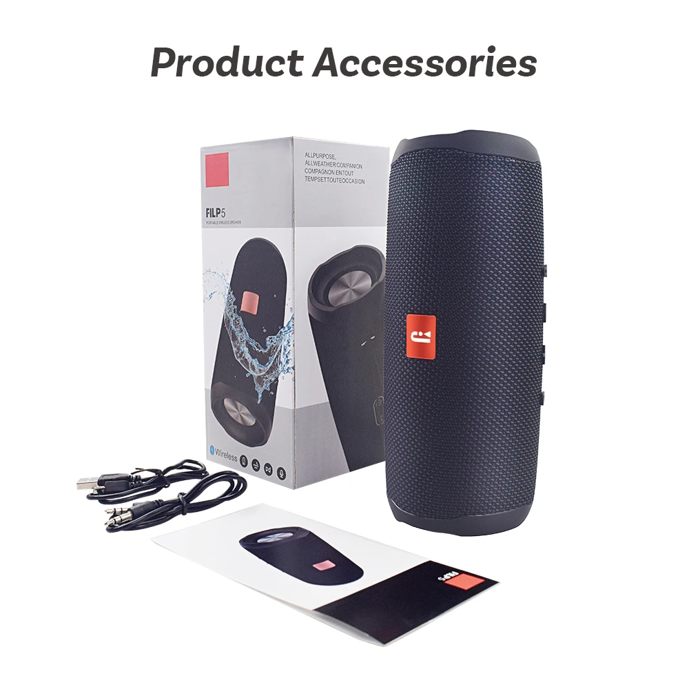Оригинальный Bluetooth динамик Filp5 водонепроницаемый уличный Портативный