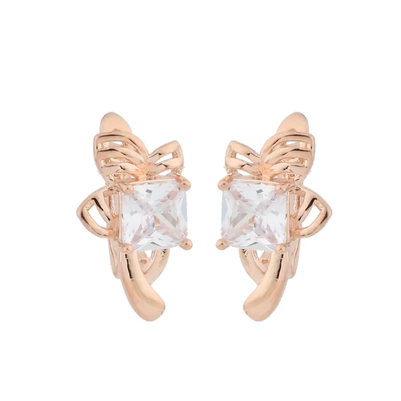 

2022 New Drop Earrings Square Unusual Trendy Natural Zircon Women Fashion Jewelry Different Earring Korean Jewelry