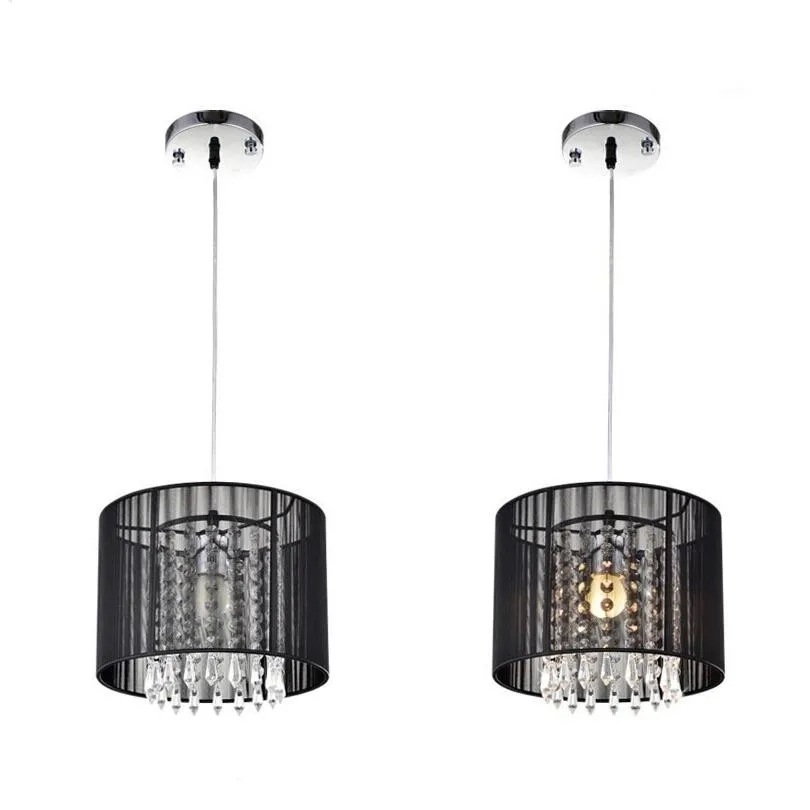 

Home Modern Black Silver Brushed chandelier led lamps LED Crystal Chandeliers living room lamps led lustre lighting pendant