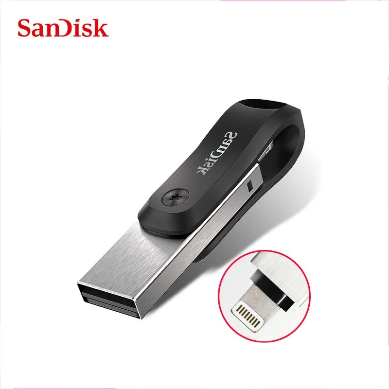 Двойной Флеш-накопитель Sandisk iXPAND USB OTG разъемом Lightning 256 ГБ 128 флэш-накопитель