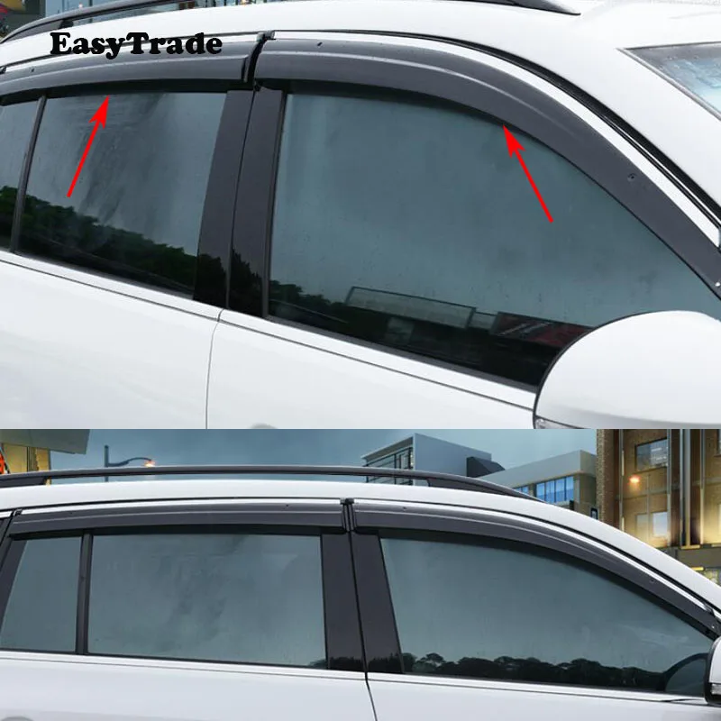 Car Window Visor Door Rain Sun Shield For Toyota Corolla 2014-2019 Side Guard Cover Trim Accessories | Автомобили и мотоциклы