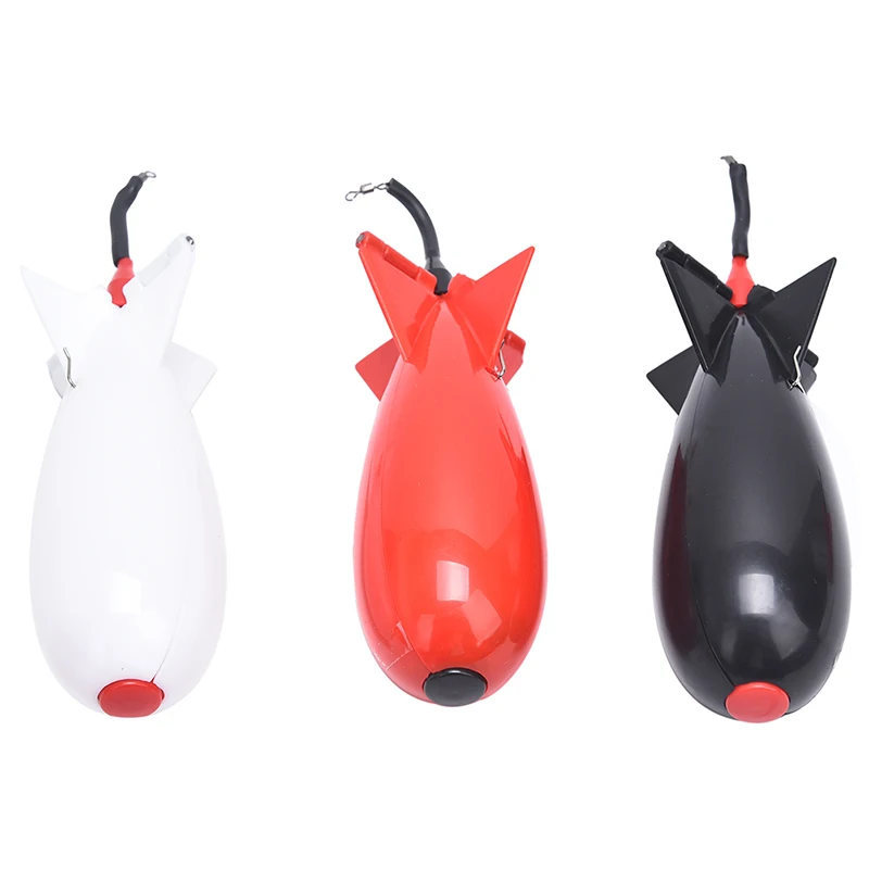 

1PC Carp Fishing Rockets Spod Bomb Tackle Feeders Float Bait Holder Accessories White/Black/Red