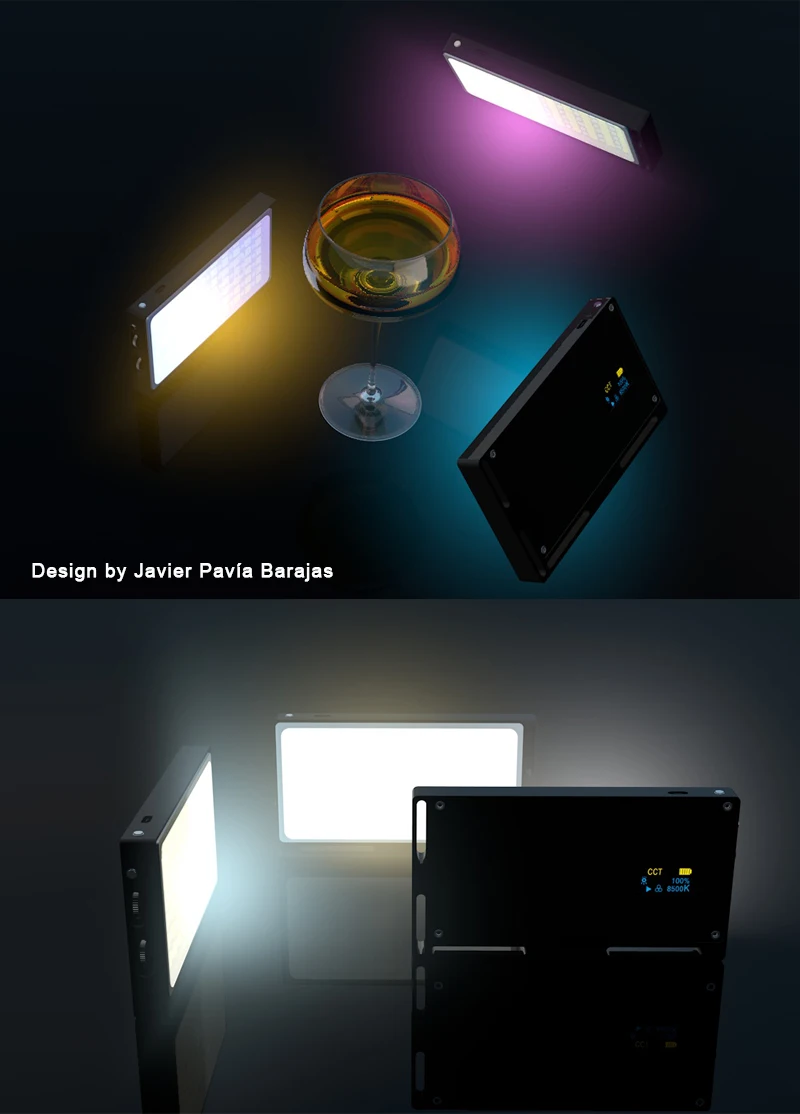 SETTO цветной RGB светодиодный светильник для видеосъемки с регулируемой яркостью и полноцветным режимом съемки студийный Vlog светильник для фотосъемки ing Pocketlite для DSLR камеры