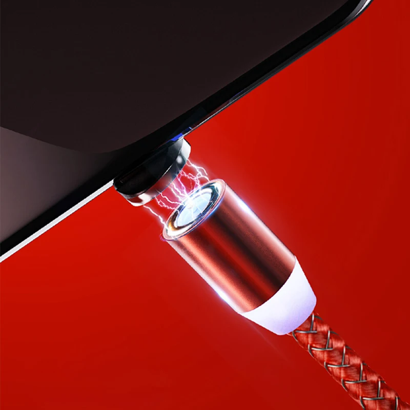 Магнитный кабель Micro USB 3 в 1 для iPhone Samsung Android быстрая зарядка магнитное зарядное