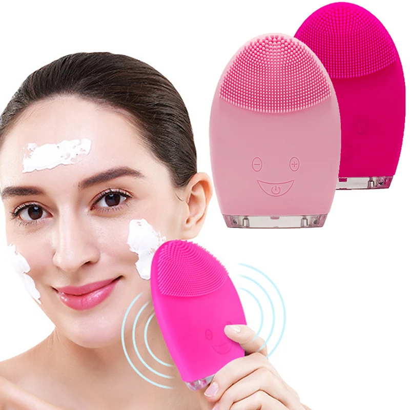 Ультразвуковая щетка для чистки лица электрическая очищения Водонепроницаемая