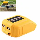 Зарядное устройство, USB конвертер для зарядных устройств DEWALT 10,8 в 12 В 18 в 20 в, конвертер литий-ионных аккумуляторов DCB090, USB адаптер, источник питания