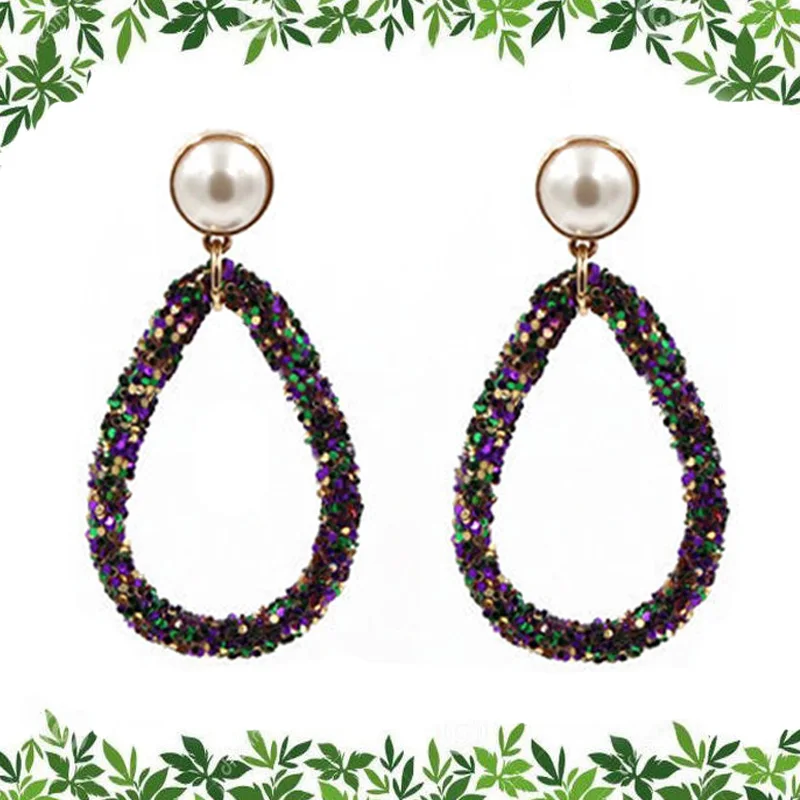 Серьги подвески Oorbellen из блестящей смолы для женщин большие серьги в богемном