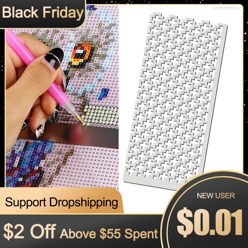 

125 Dispaint DIY Diamond Painting Tools Drawing Ruler Square Round Drill Diamond Embroidery Accessory Cross Stitch Point Drill