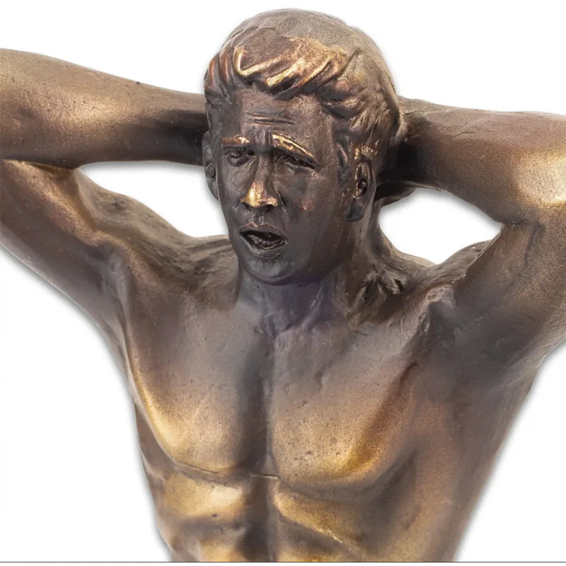 

✅Door Knocker Vintage Hanging Doorbell Pendant Funny Muscle Man Knocking Ornaments Home Decoration For Front Door