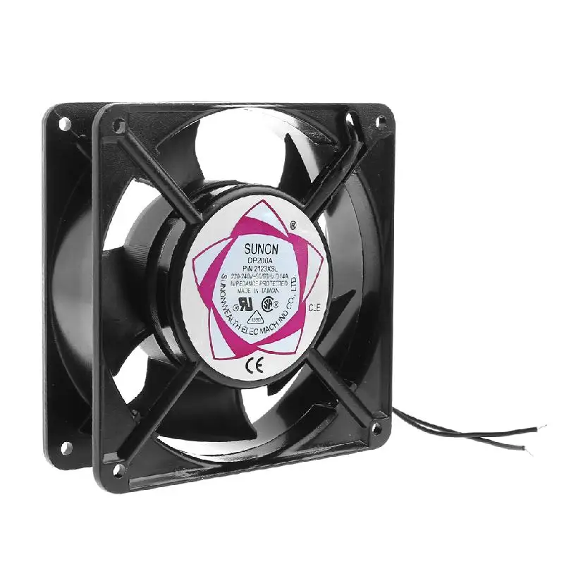 DP200A 2123XSL 12038 120 мм втулка подшипника 220 240V AC 2 проводной чехол Вентилятор