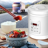 12v 24v mini rice cooker car truck soup porridge cooking machine food steamer electric heating meal heater 1 6l car rice cooker
