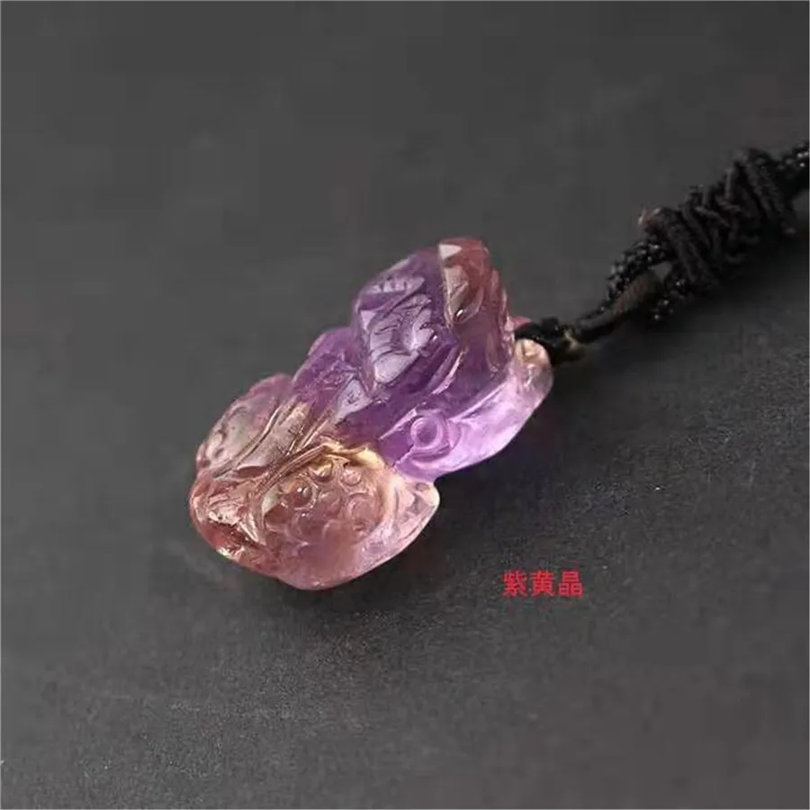 Подлинная натуральный фиолетовый желтый Аметрин драгоценный камень кристалл Pi