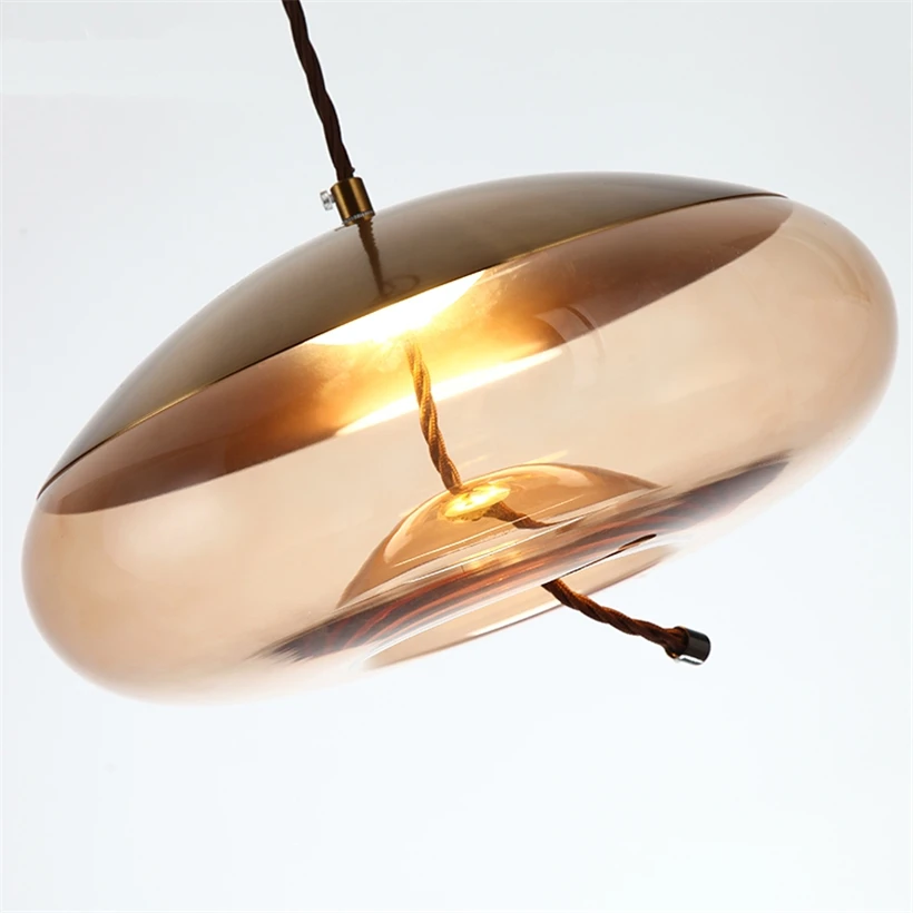 Скандинавские стеклянные подвесные светильники ручной работы для аквариума