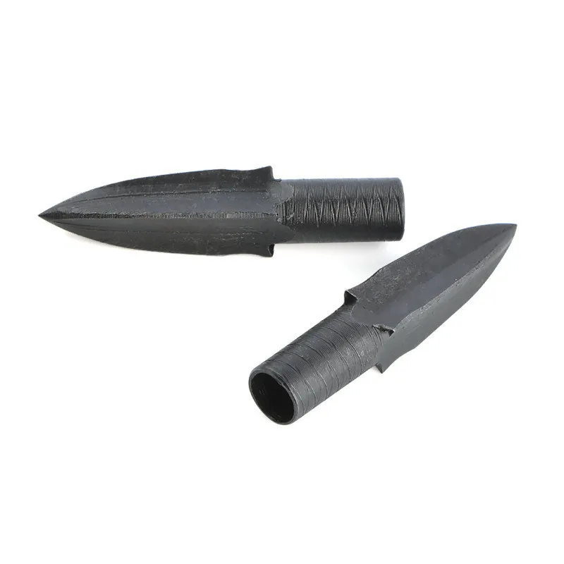 

6/12pcs Archery Retro Arrowhead High Carbon Steel Hunting Blades Arrow Head Fit OD 8mm Arrow Shaft Shooting Fishing Accessories