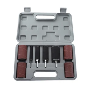 С ящиком для хранения прочный резиновый абразивный рукав деревообрабатывающий металлический Полировочный барабан шлифовальный Набор DIY Профессиональный для сверлильного пресса