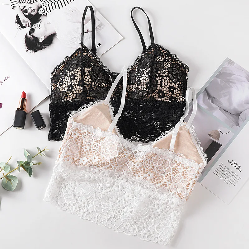 BRA SEXY Anti-light Movement Wrapped Chest Bottoming Breathable Lace Beauty Back Tube Top