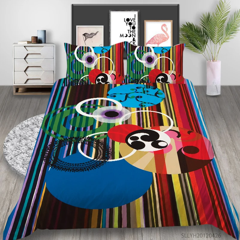 

3D Bedding Set Luxury Duvet Cover Set King Queen Full Double Single 2/3 Pcs Modern Home Bed Set Pillowcase Unique Bed Gift