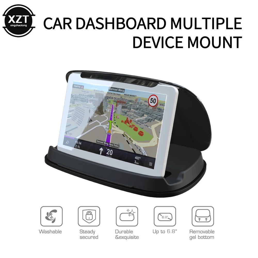 Универсальная подставка держатель телефона на приборной панели автомобиля