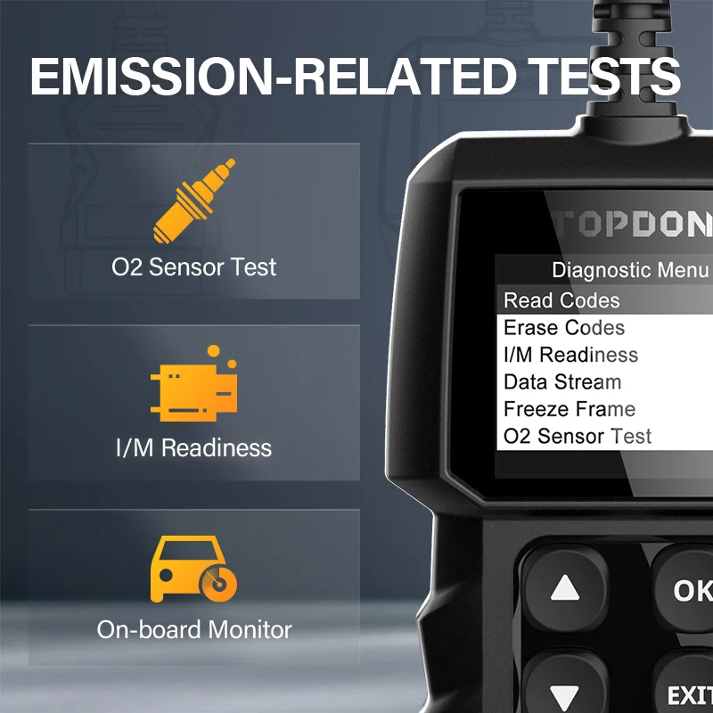 ２usd code &quotTOPDON2&quotOBD2 сканер TOPDON AL300 считыватель кодов OBDII автомобильный