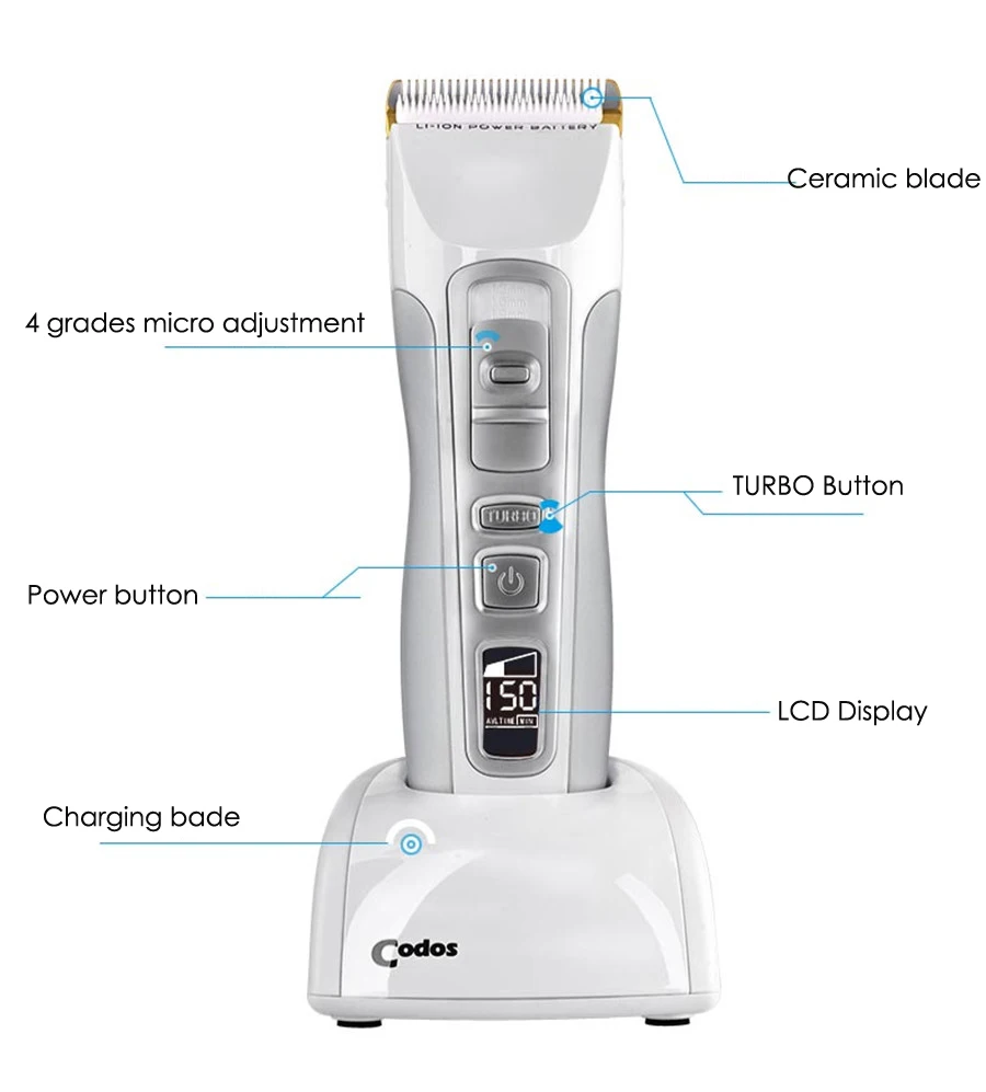 Профессиональная аккумуляторная машинка для стрижки волос 100 240 В|Триммеры волос|