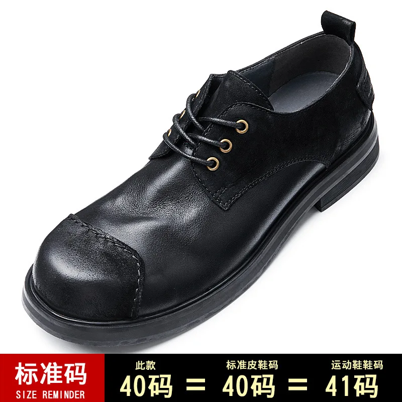 

Autumn British High Quality Genuine Leather Casual Shoes Mens Business cowhide Lace-Up Business Men Shoes,Men Dress Shoes