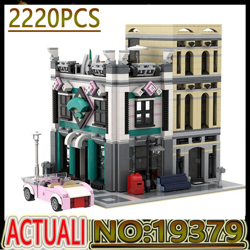 

Популярная модель городской улицы, Интернет-кафе, Классическая архитектура, городская модель, строительные блоки, кирпичи, детские игрушки ...