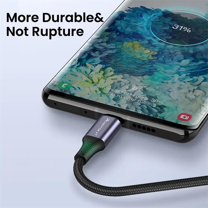 Кабель зарядный сетевой с разъемами USB Type-C и 100/60 Вт |