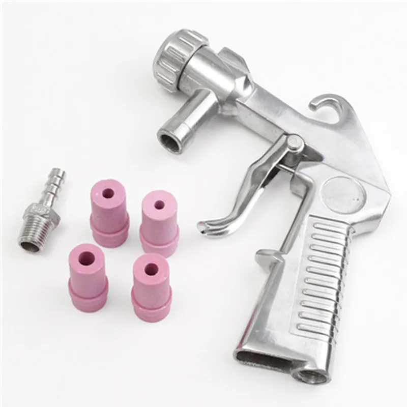 

Pneumatic Sandblasting Gun Glass Rust Removal Tool With 4 Different Specifications Of Ceramic Nozzle Sandblasting 4/5/6/7mm