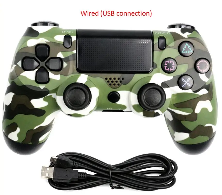 Green camouflage USB Проводная Игра PS4 контроллер геймпад для sony Playstation PS4 для Dualshock Вибрационный джойстик геймпады для Play Station 4 - Цвет: Green camouflage