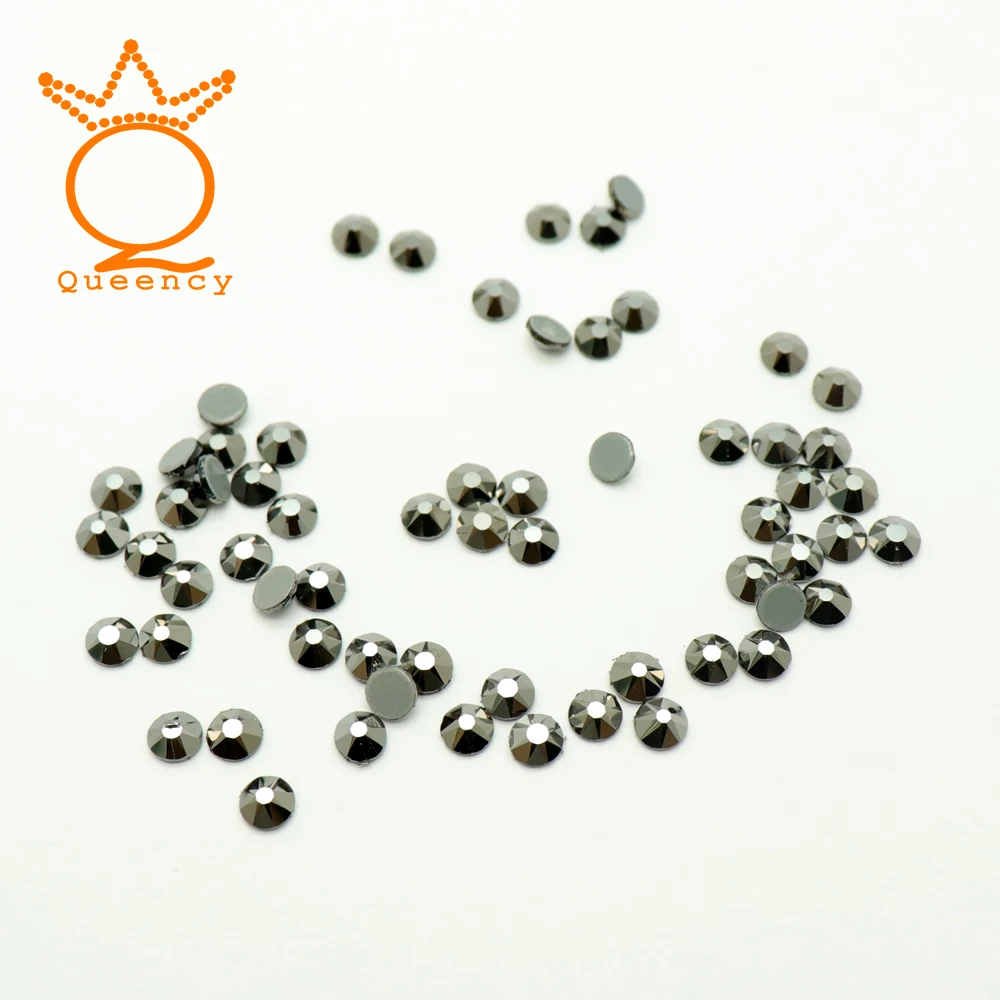 Стразы для дизайна ногтей SS10 SS16 SS20 SS30 серые Серебристые кристаллы и камни 16