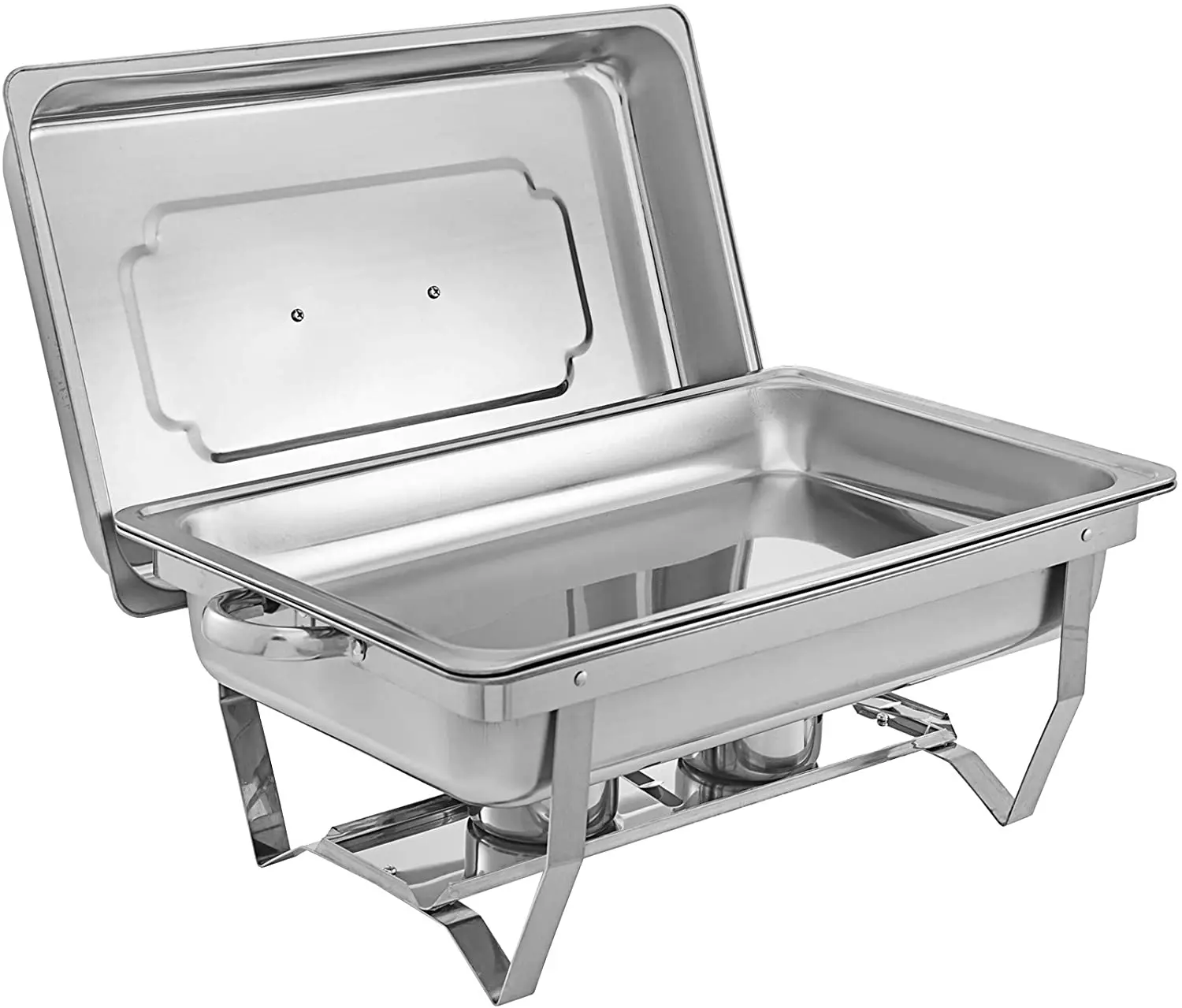 

VEVOR Chafing Dish 4 Packs 8 Quart Stainless Steel Chafer Full Size Rectangular Chafers