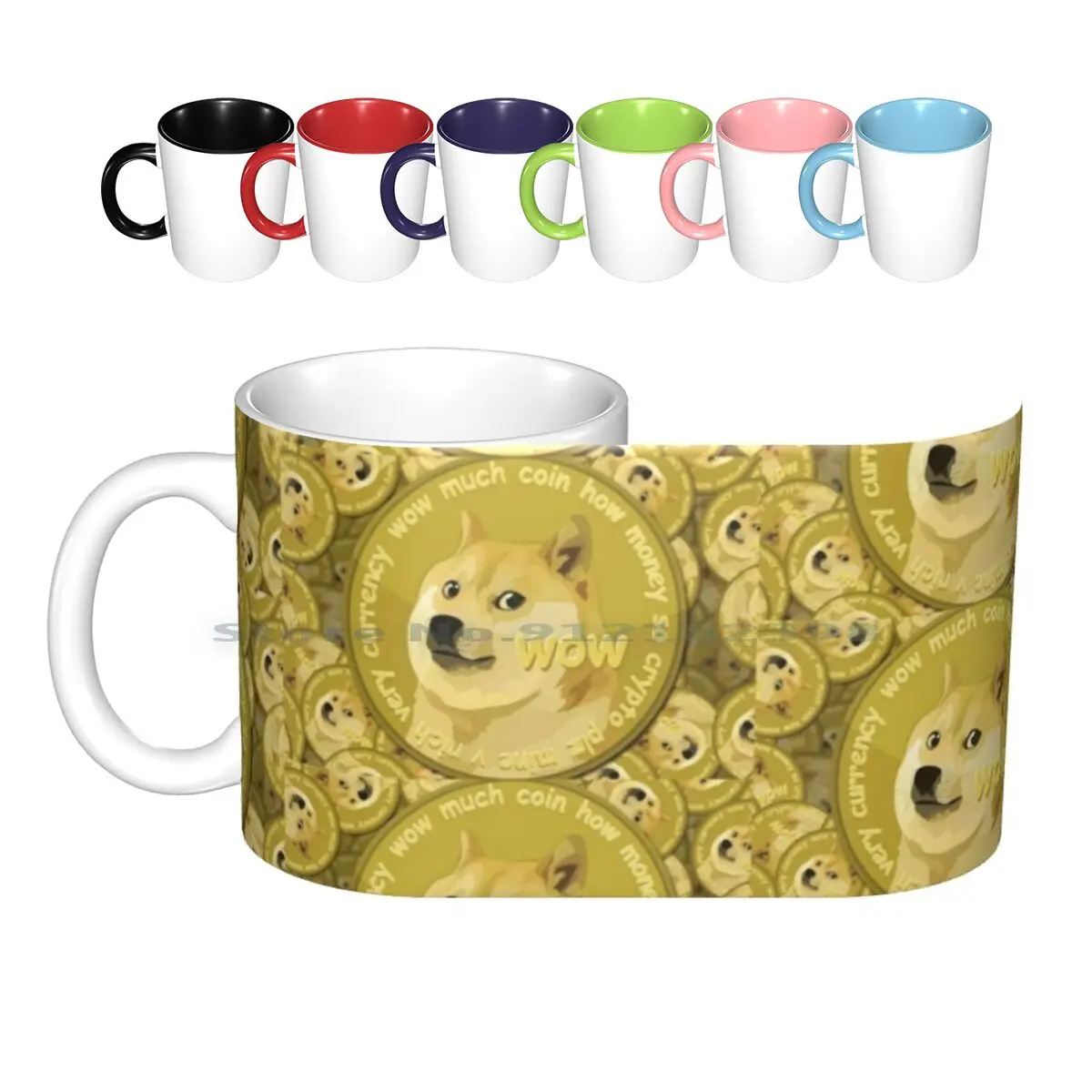 Керамические кружки Doge Coin Dogecoin кофейные чашки Кружка для молока и чая Догг