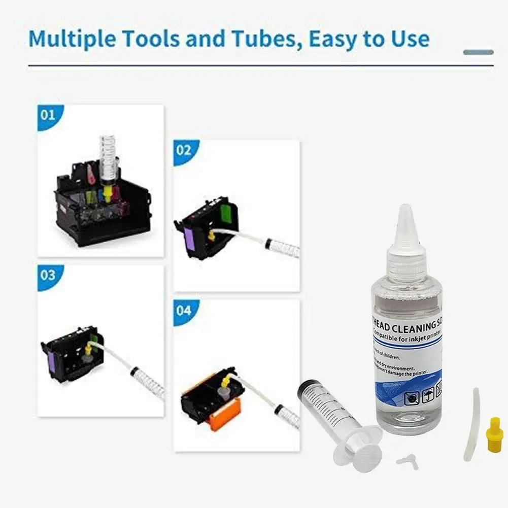 

Printerhead Cleaning Fluid Wash Liquid Cartridge Dye For hp for Canon Printer For Epson Ink For Brother Head Ink Z9D0