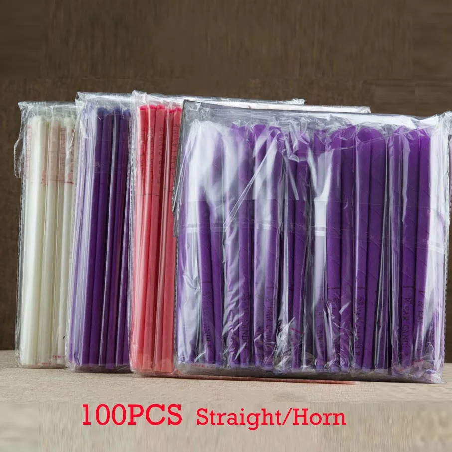 

100Pcs/Set Ear Cleaner Wax Removal Ear Candles Treatment Care Healthy Horn with Earplugs Horn plug
